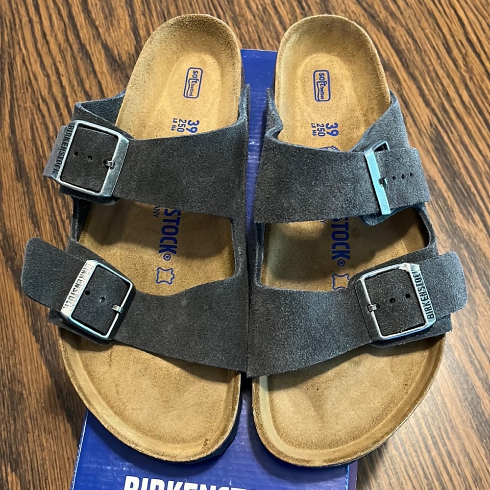 Birkenstock Arizona BS Velvet Grey NIB